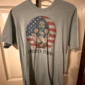 Wonder Woman mask tshirt